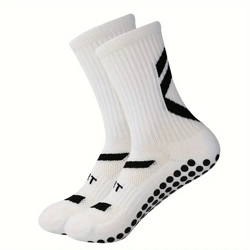 GRPD White Grip Socks