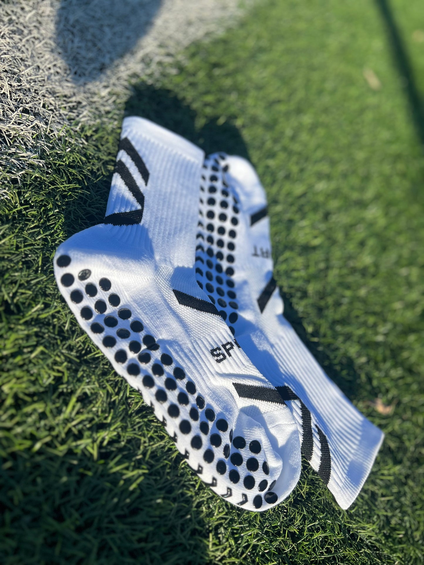 GRPD White Grip Socks